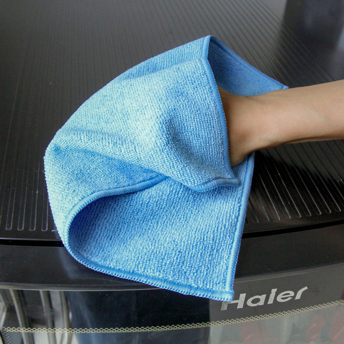 Tricol Clean Professional Microfiber Cleaning Cloth  300GSM Blue, White, Orange, Red 12*12